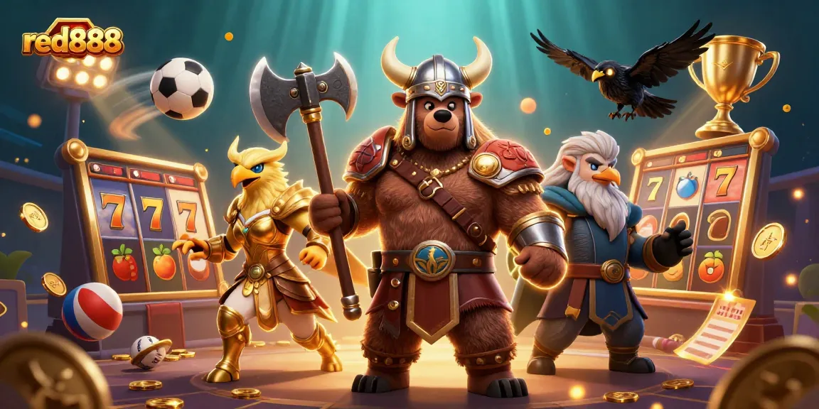 Experience the thrill of red888 with immersive slot games featuring dynamic Viking and casino elements.