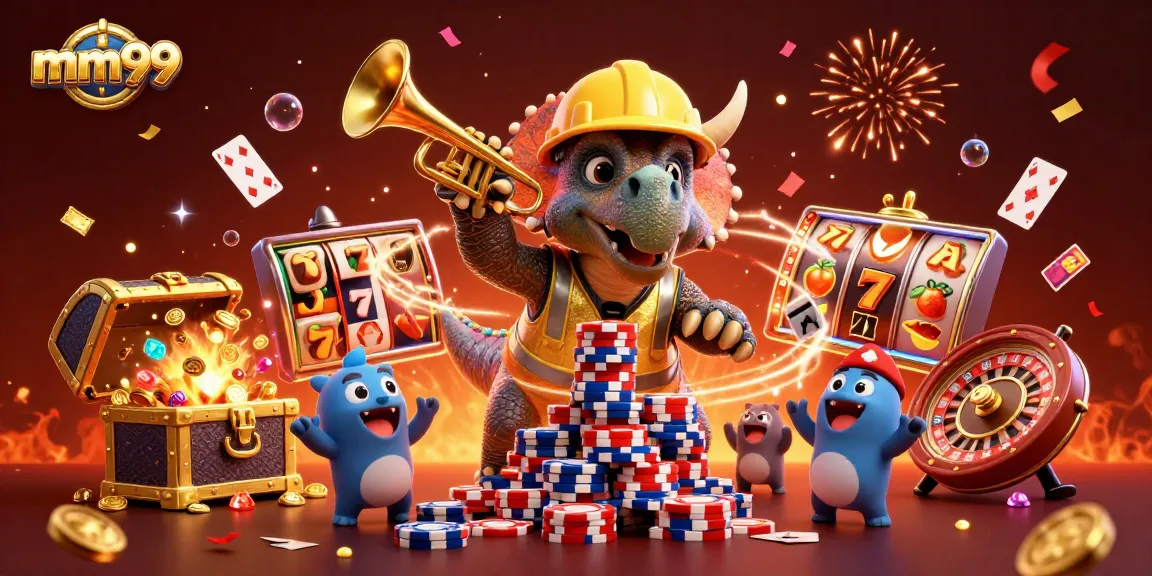 Engage in thrilling casino action as mm99 showcases a vibrant celebration with immersive gaming elements.