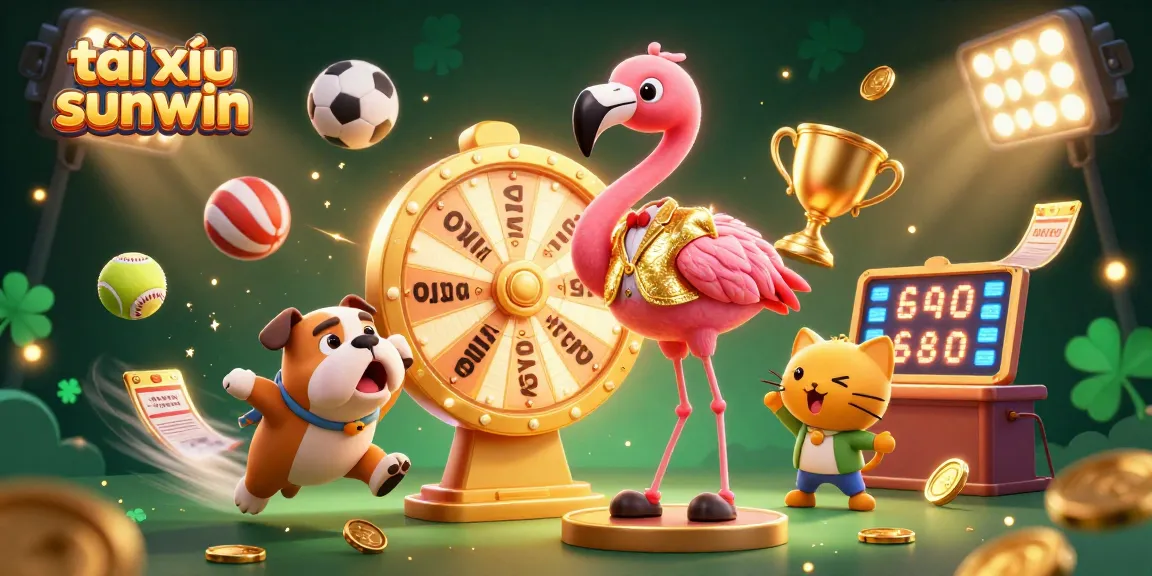 Play tài xỉu sunwin with dynamic prizes and exciting elements in this engaging 3D illustration.