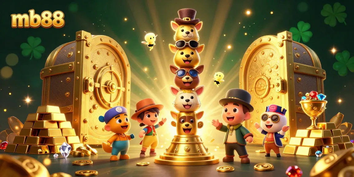 Experience thrilling wins with mb88's dynamic casino adventure featuring 3D totem and treasure elements.